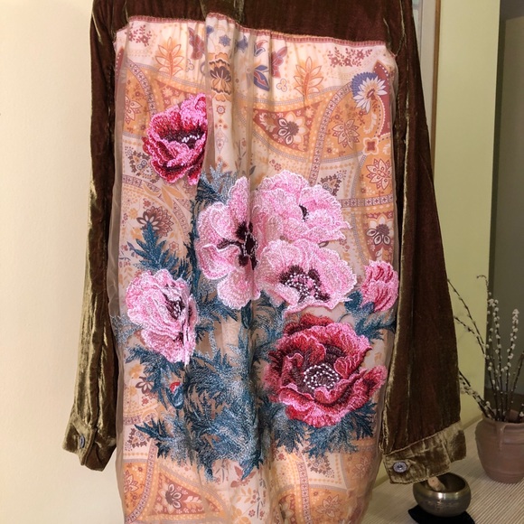 Aratta Velvet Jacket Medium gold- green - Picture 2 of 12